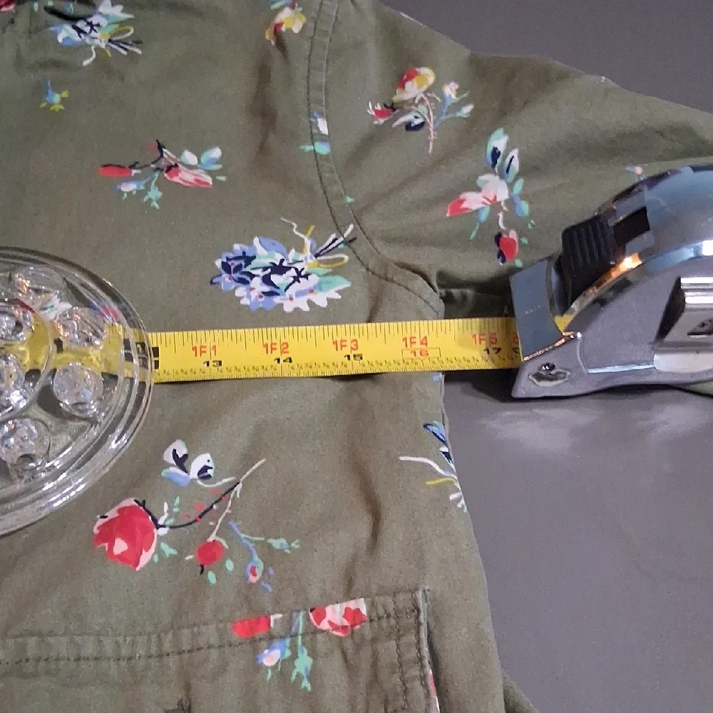 GAP Kids Floral Medium-weight- Olive Green XL